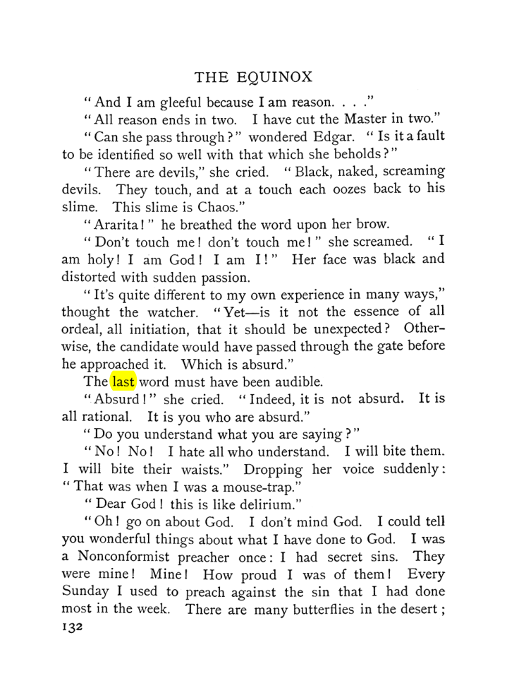 Original scan of The Equinox (Volume I, Number VI), PDF page 140