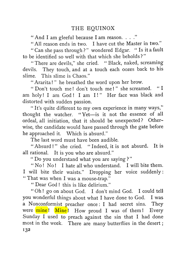 Original scan of The Equinox (Volume I, Number VI), PDF page 140