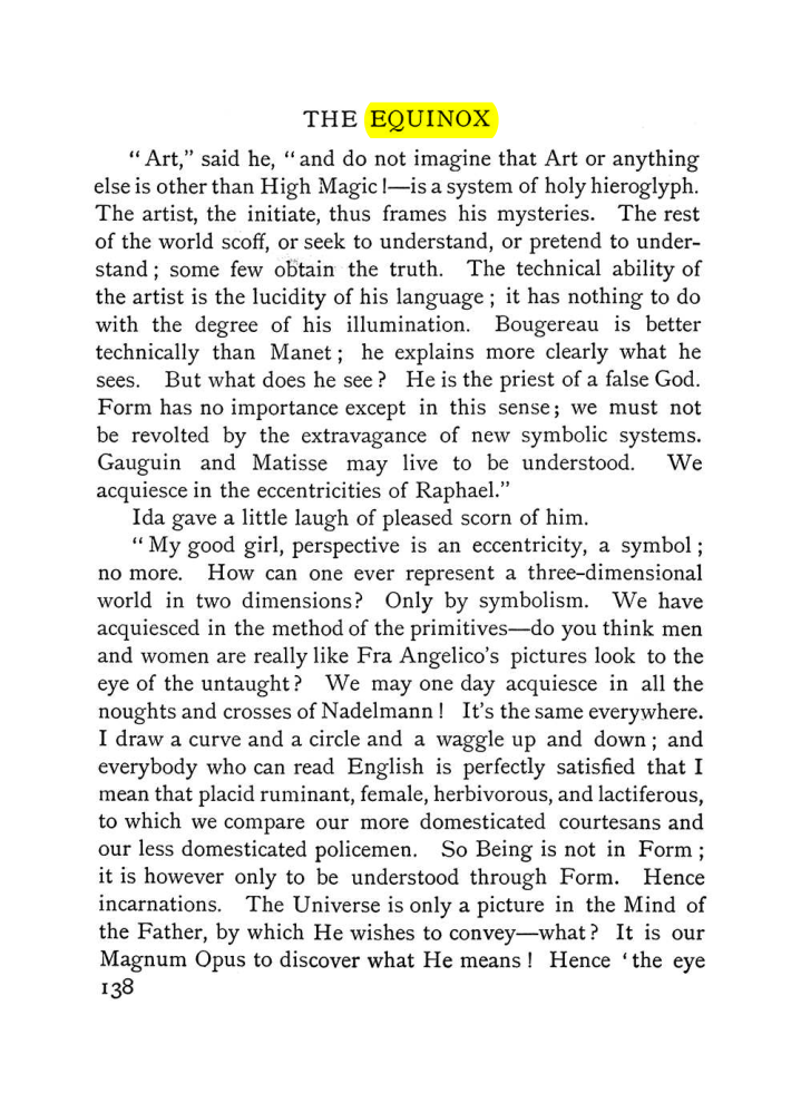 Original scan of The Equinox (Volume I, Number VI), PDF page 146