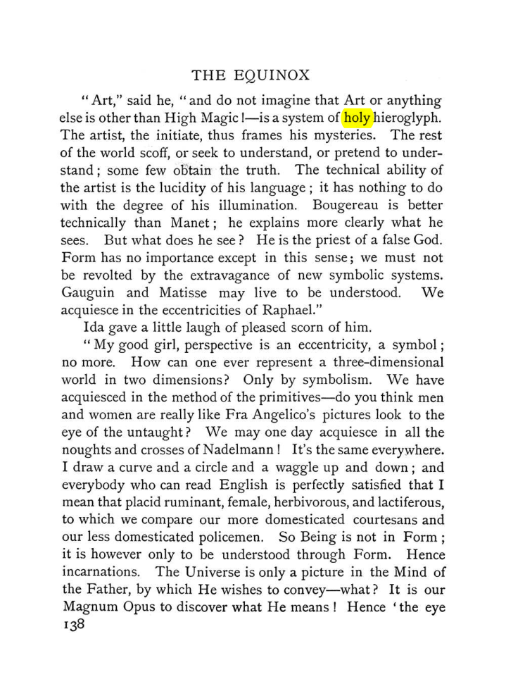 Original scan of The Equinox (Volume I, Number VI), PDF page 146
