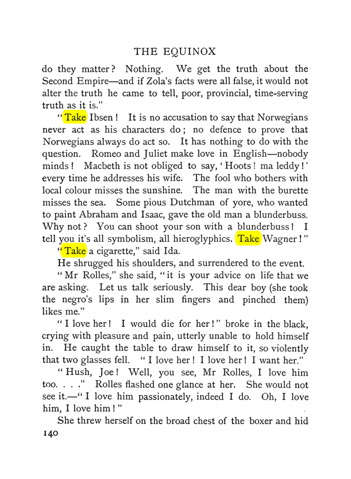 Original scan of The Equinox (Volume I, Number VI), PDF page 148