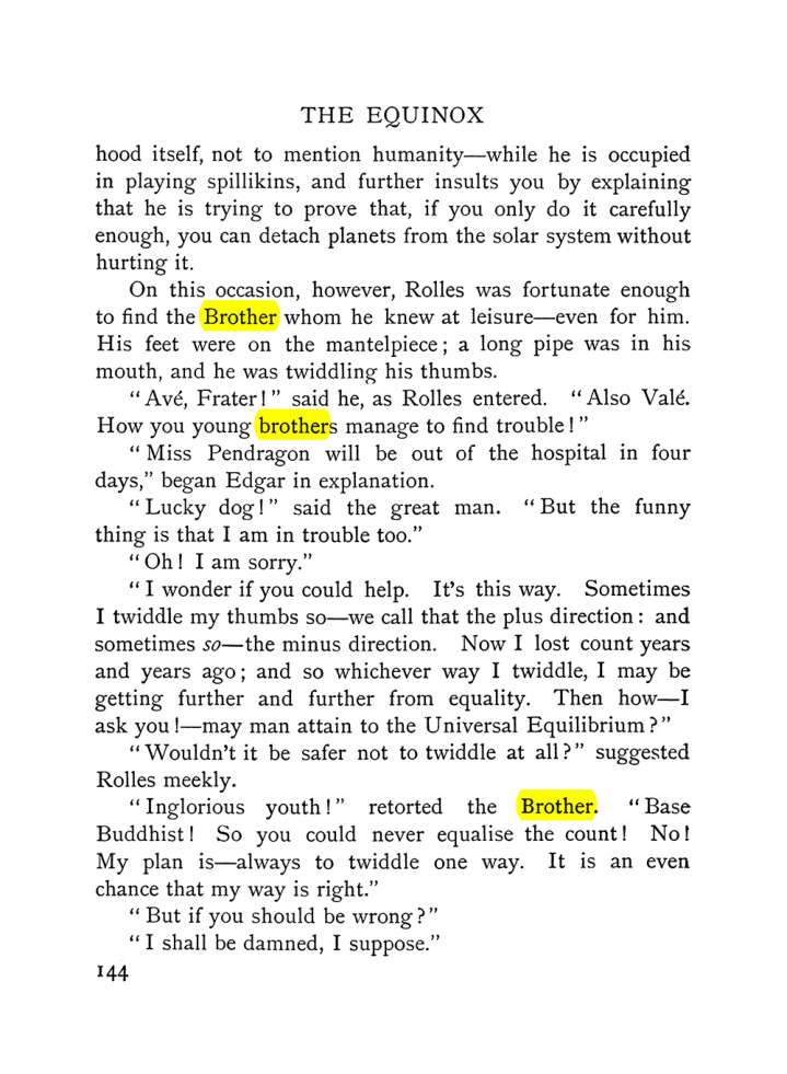 Original scan of The Equinox (Volume I, Number VI), PDF page 152