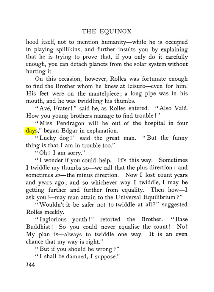 Original scan of The Equinox (Volume I, Number VI), PDF page 152