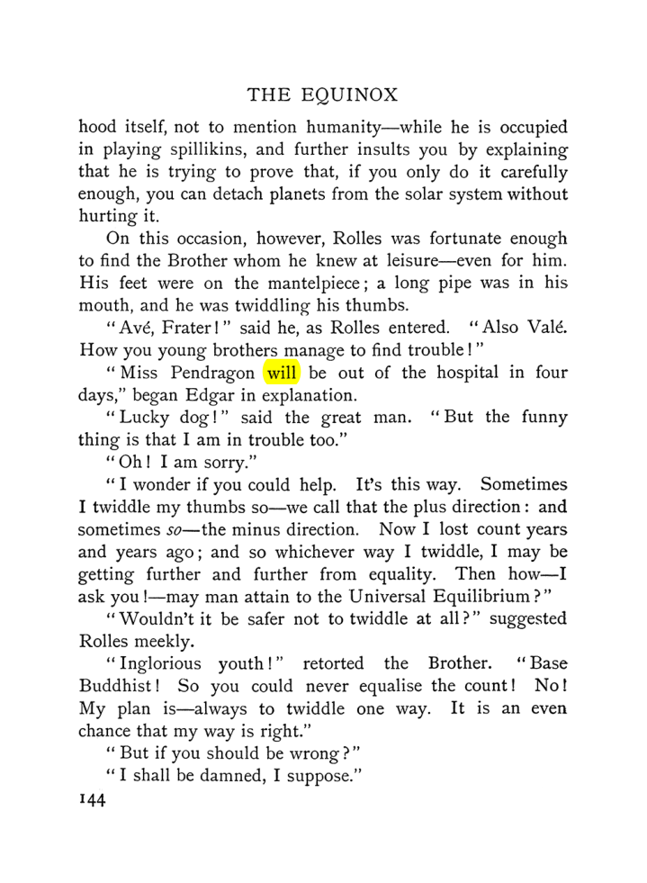 Original scan of The Equinox (Volume I, Number VI), PDF page 152