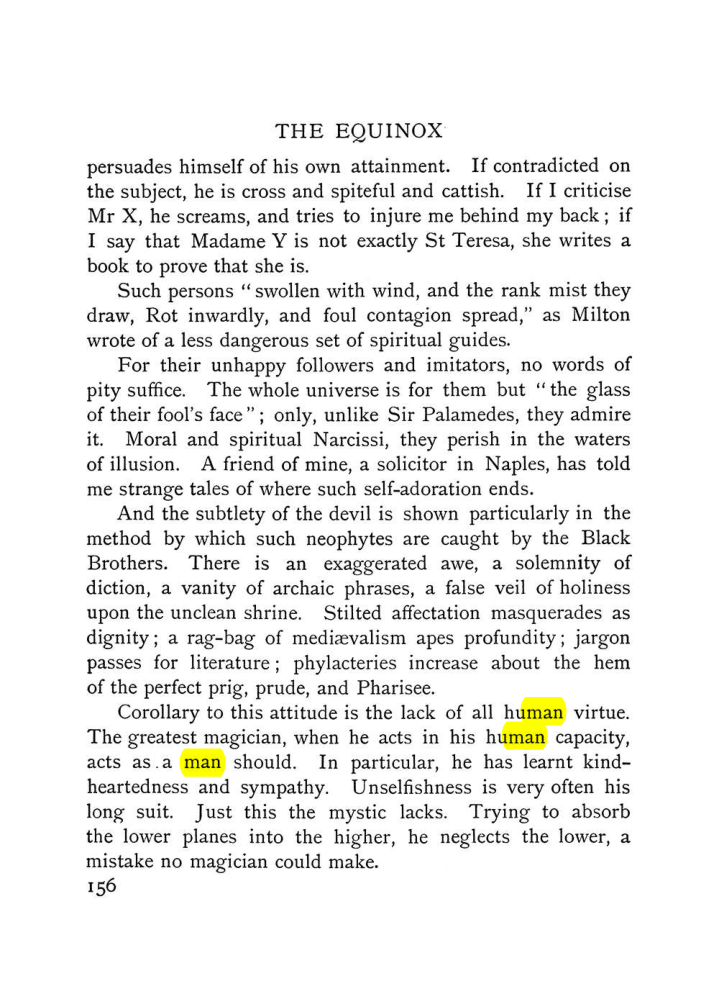 Original scan of The Equinox (Volume I, Number VI), PDF page 164