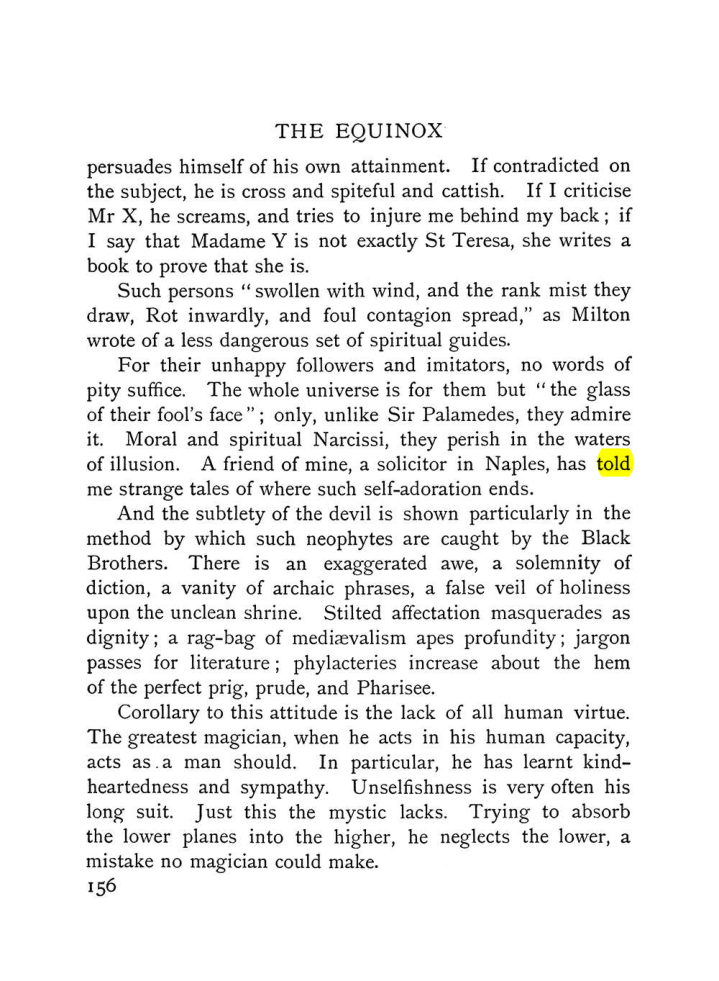 Original scan of The Equinox (Volume I, Number VI), PDF page 164
