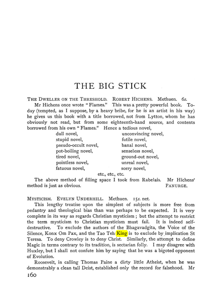 Original scan of The Equinox (Volume I, Number VI), PDF page 168