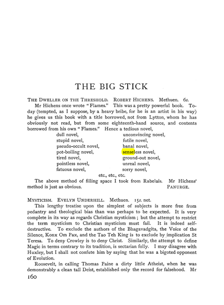 Original scan of The Equinox (Volume I, Number VI), PDF page 168