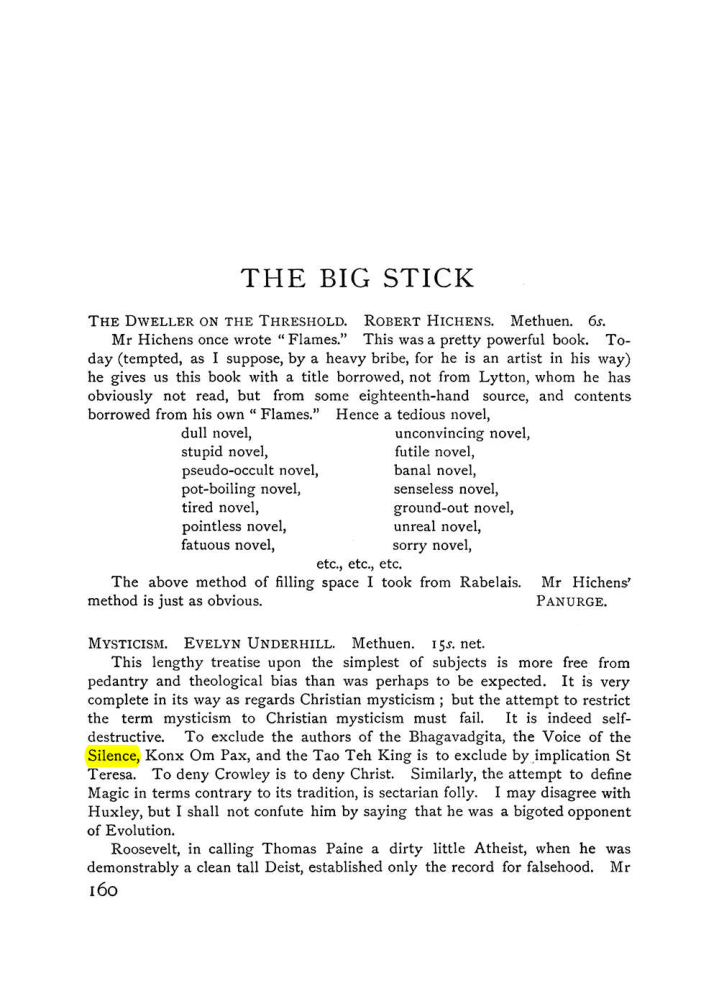 Original scan of The Equinox (Volume I, Number VI), PDF page 168