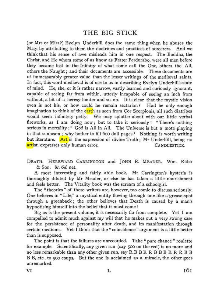Original scan of The Equinox (Volume I, Number VI), PDF page 169