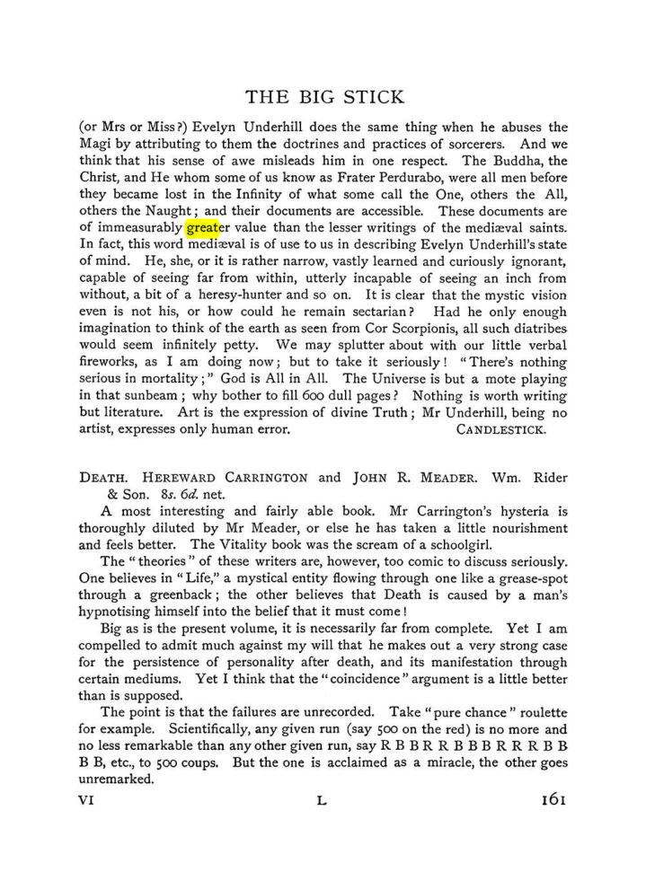 Original scan of The Equinox (Volume I, Number VI), PDF page 169