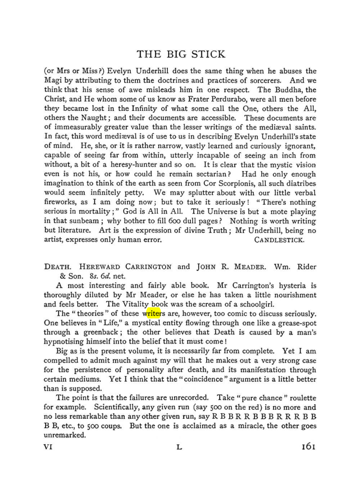Original scan of The Equinox (Volume I, Number VI), PDF page 169