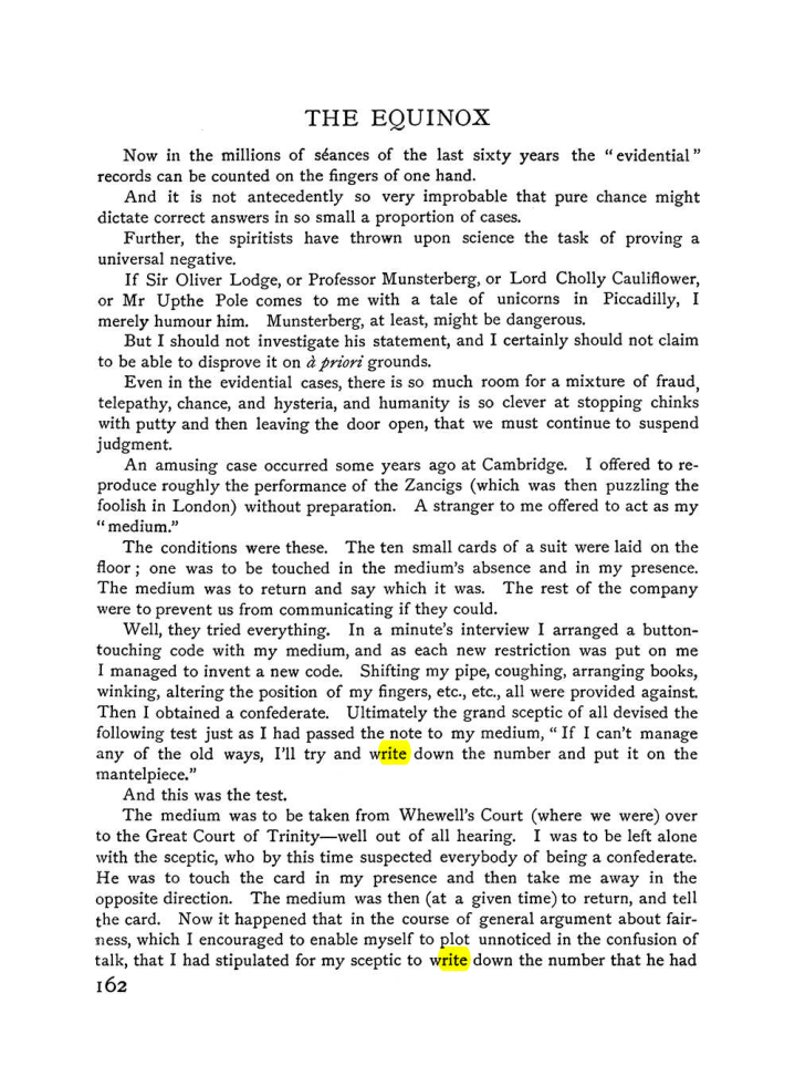 Original scan of The Equinox (Volume I, Number VI), PDF page 170