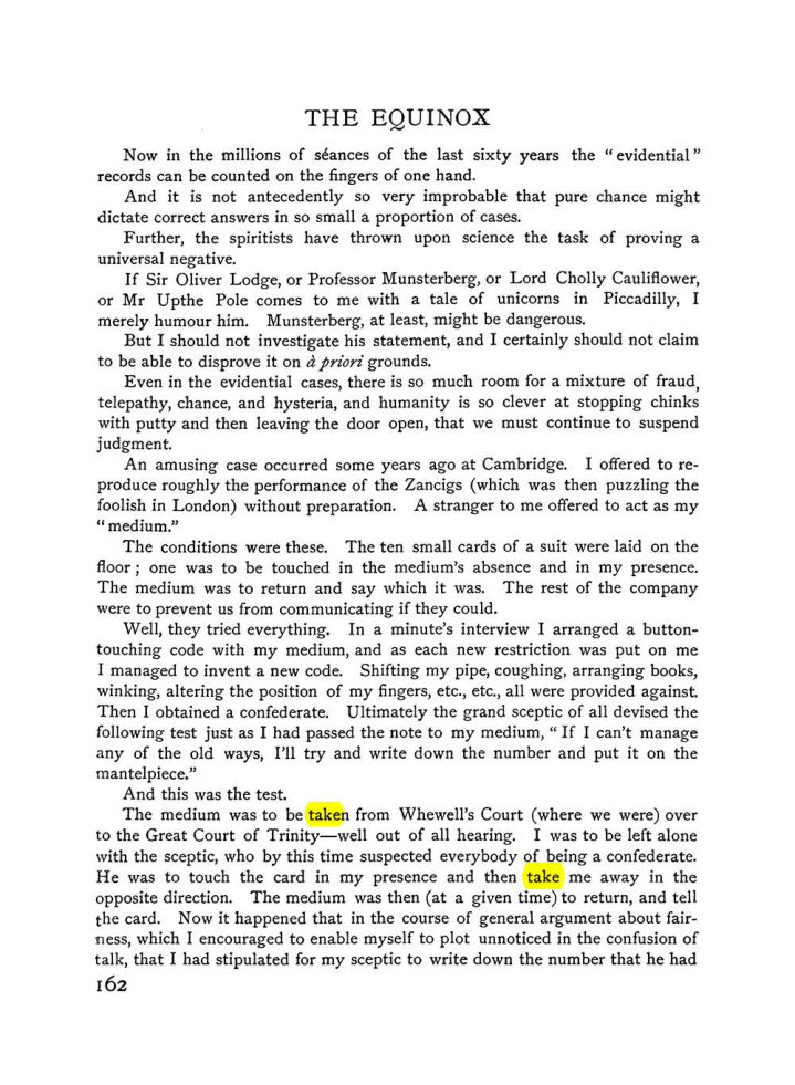 Original scan of The Equinox (Volume I, Number VI), PDF page 170