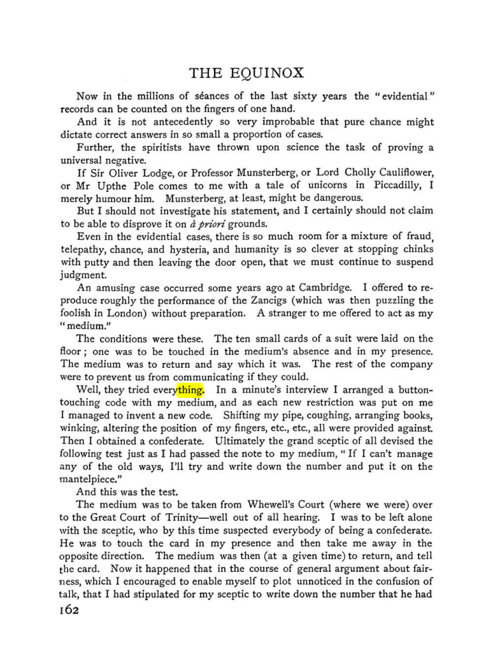Original scan of The Equinox (Volume I, Number VI), PDF page 170