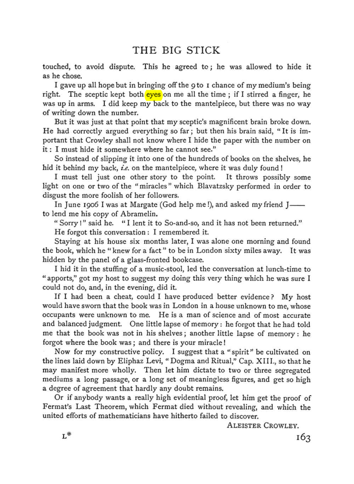 Original scan of The Equinox (Volume I, Number VI), PDF page 171