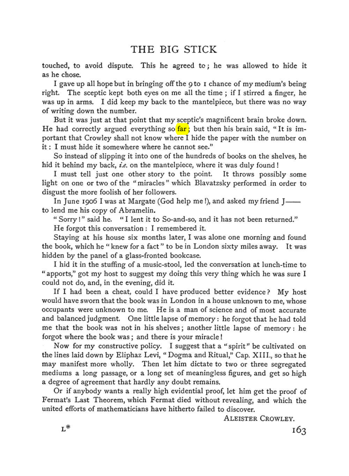 Original scan of The Equinox (Volume I, Number VI), PDF page 171