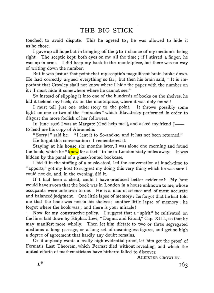 Original scan of The Equinox (Volume I, Number VI), PDF page 171