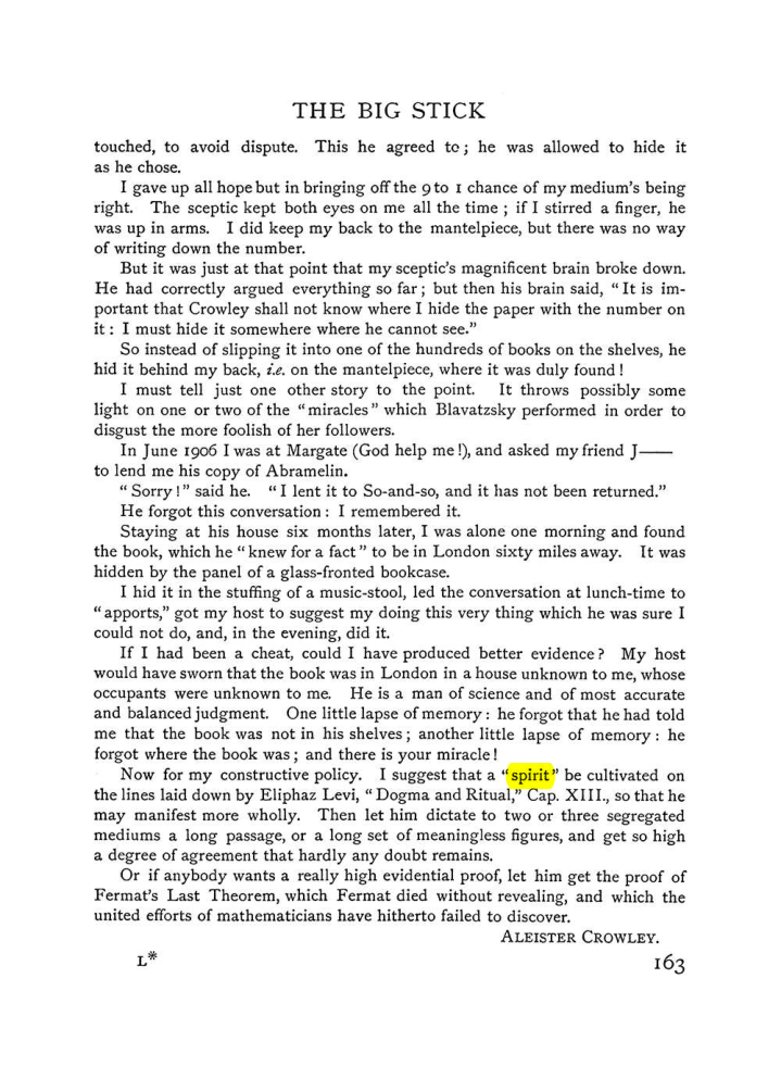 Original scan of The Equinox (Volume I, Number VI), PDF page 171