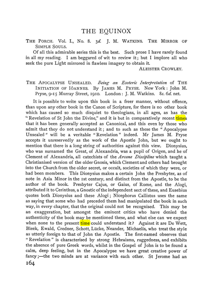 Original scan of The Equinox (Volume I, Number VI), PDF page 172