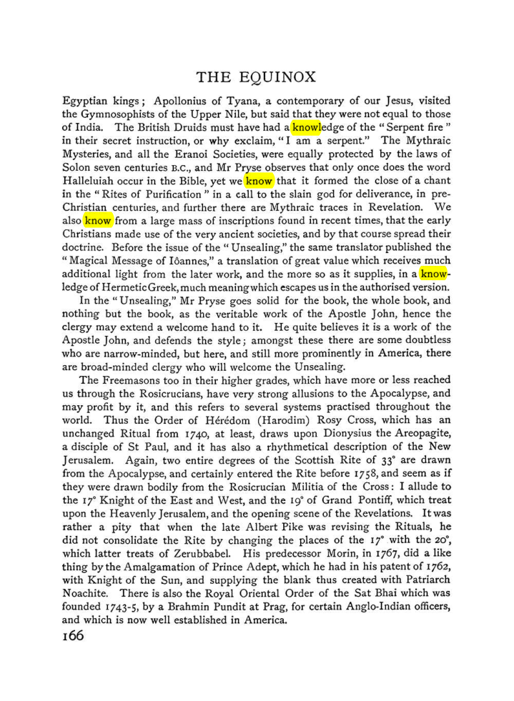 Original scan of The Equinox (Volume I, Number VI), PDF page 174