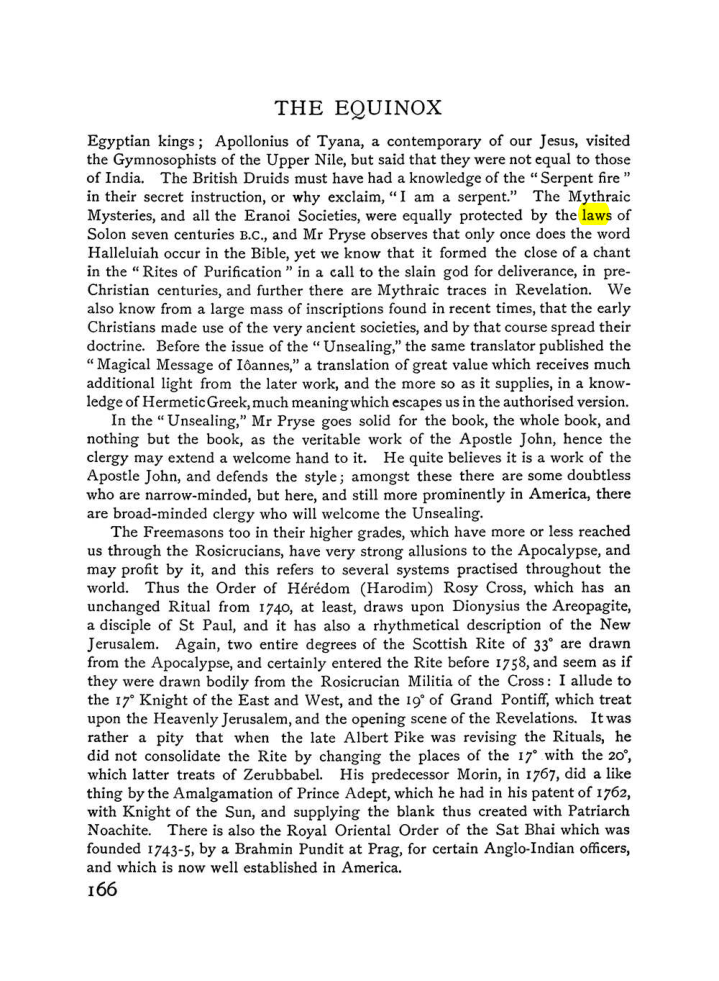Original scan of The Equinox (Volume I, Number VI), PDF page 174
