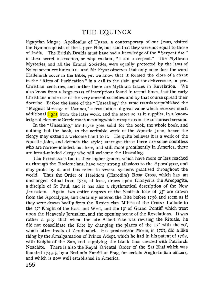 Original scan of The Equinox (Volume I, Number VI), PDF page 174