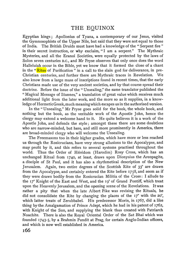 Original scan of The Equinox (Volume I, Number VI), PDF page 174