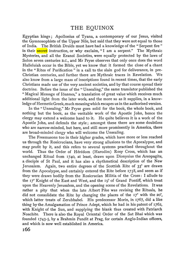 Original scan of The Equinox (Volume I, Number VI), PDF page 174