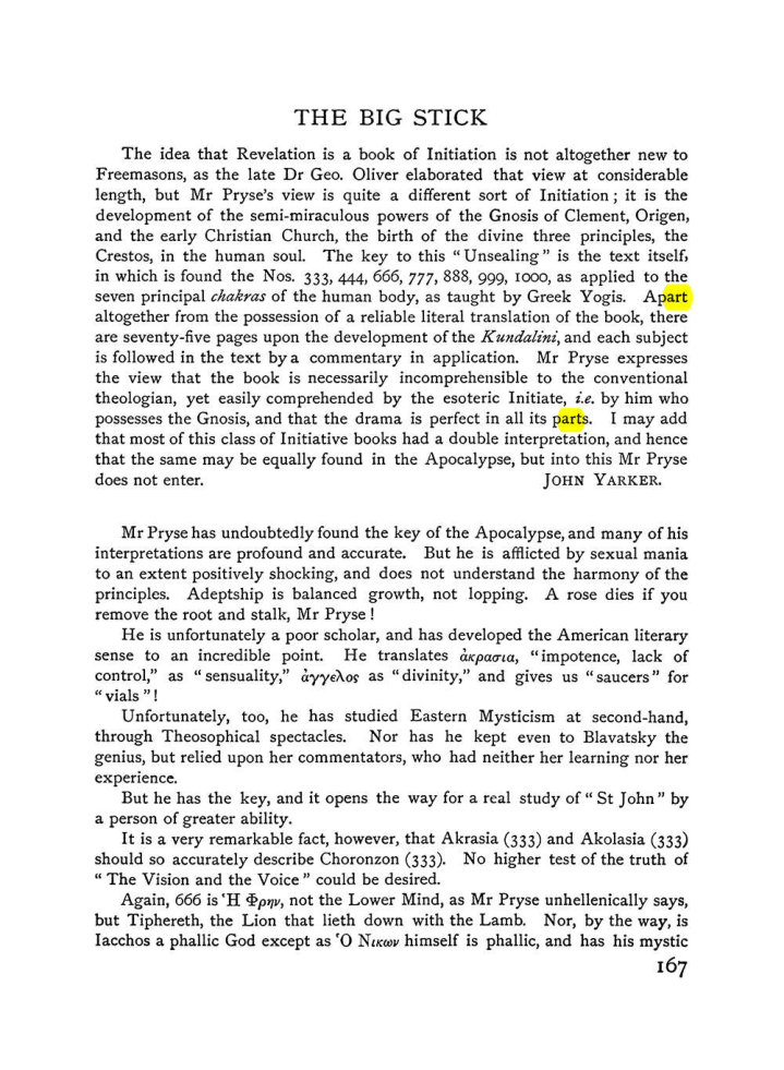 Original scan of The Equinox (Volume I, Number VI), PDF page 175