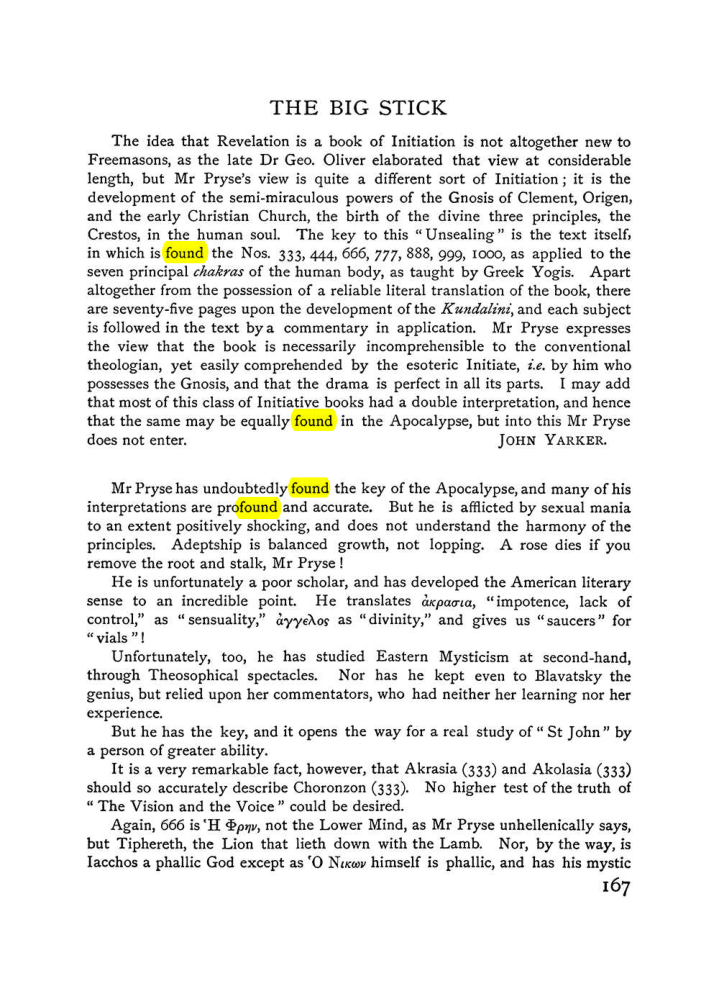 Original scan of The Equinox (Volume I, Number VI), PDF page 175
