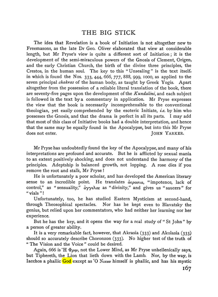Original scan of The Equinox (Volume I, Number VI), PDF page 175