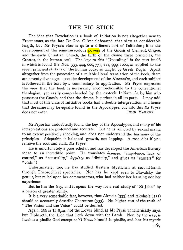 Original scan of The Equinox (Volume I, Number VI), PDF page 175