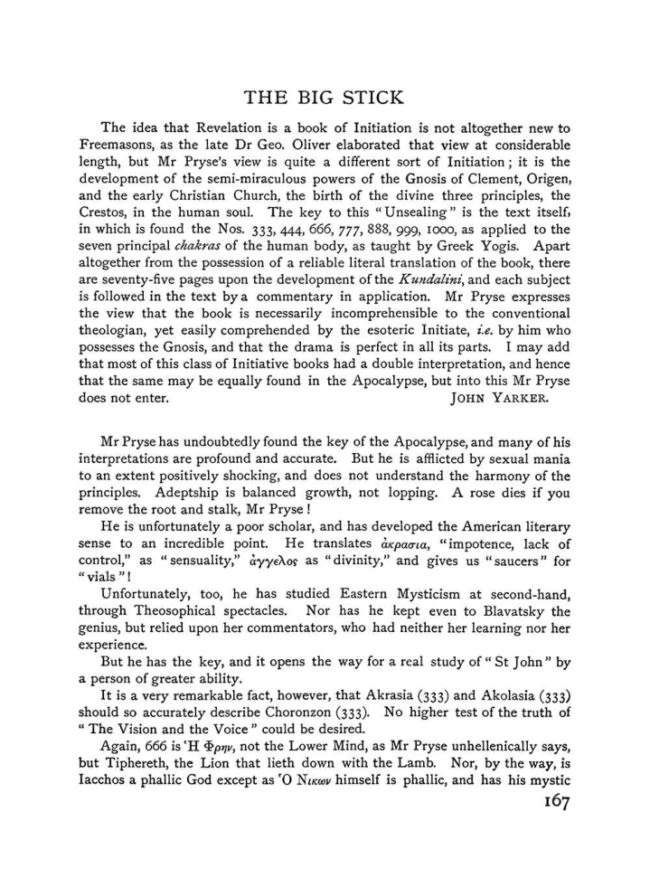 Original scan of The Equinox (Volume I, Number VI), PDF page 175