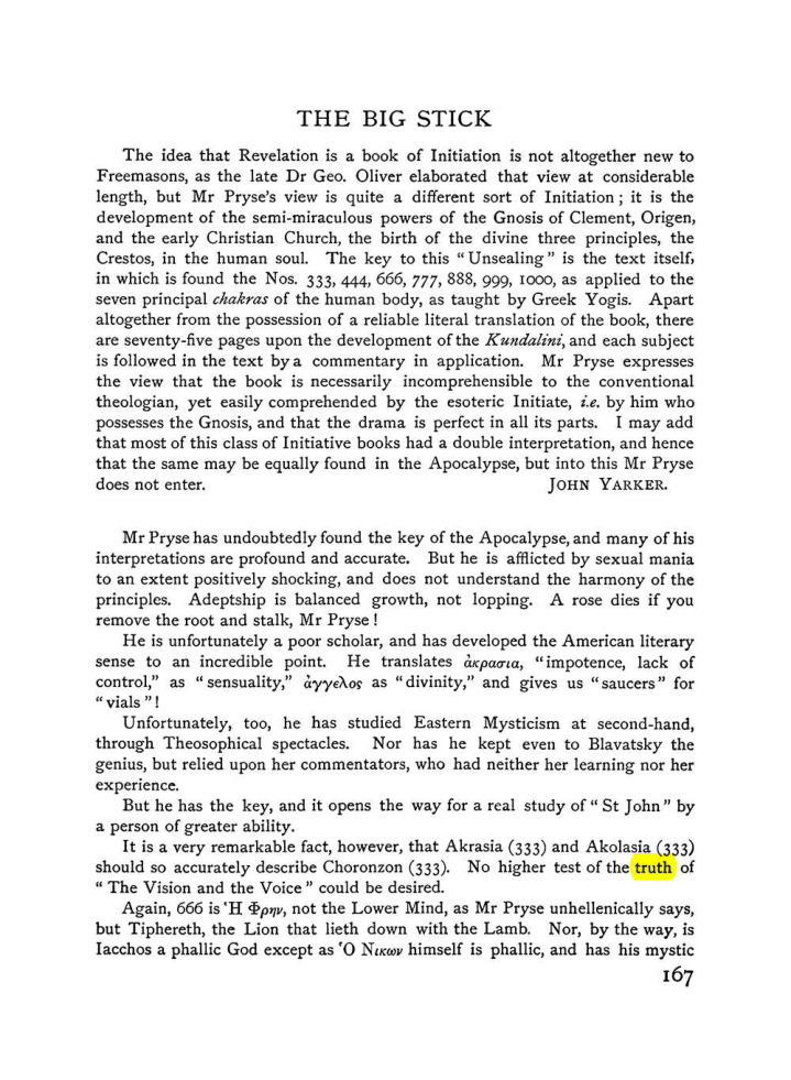 Original scan of The Equinox (Volume I, Number VI), PDF page 175