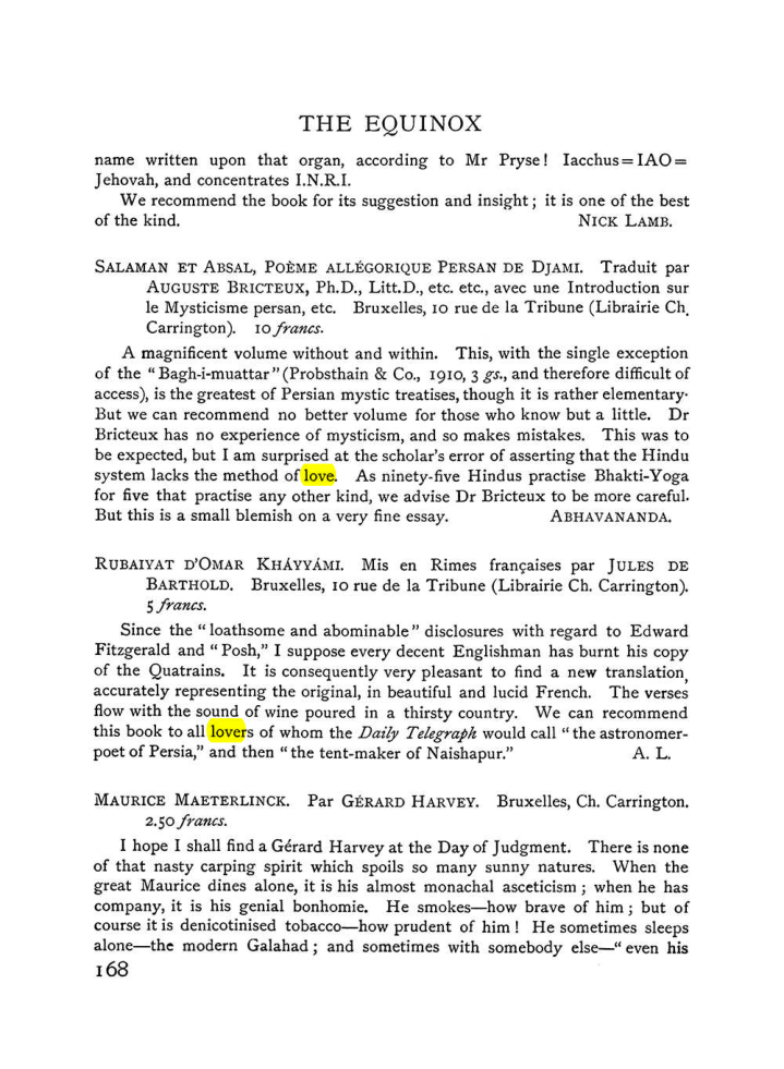 Original scan of The Equinox (Volume I, Number VI), PDF page 176