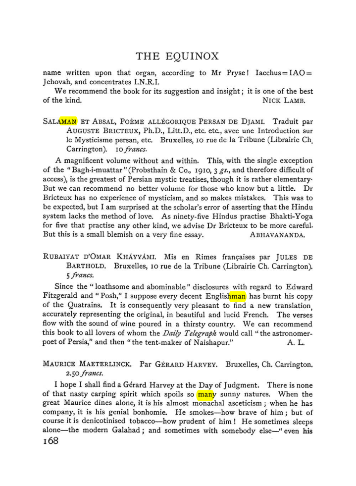 Original scan of The Equinox (Volume I, Number VI), PDF page 176