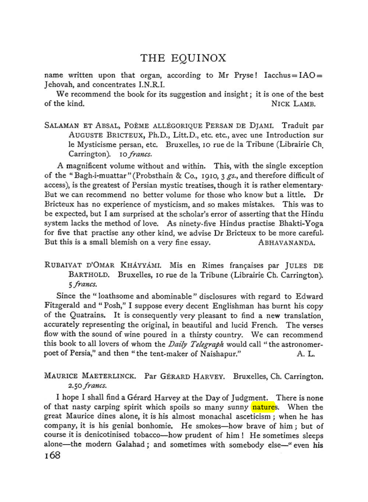 Original scan of The Equinox (Volume I, Number VI), PDF page 176