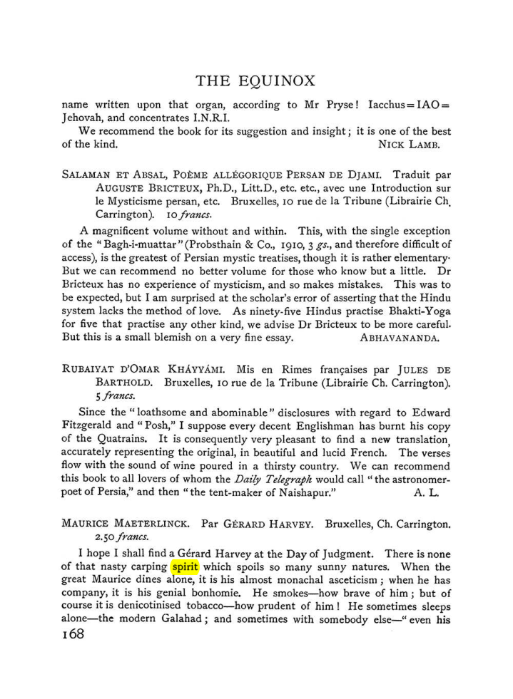 Original scan of The Equinox (Volume I, Number VI), PDF page 176