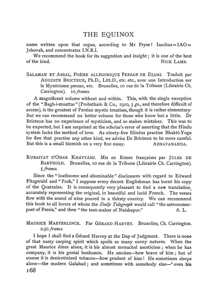 Original scan of The Equinox (Volume I, Number VI), PDF page 176