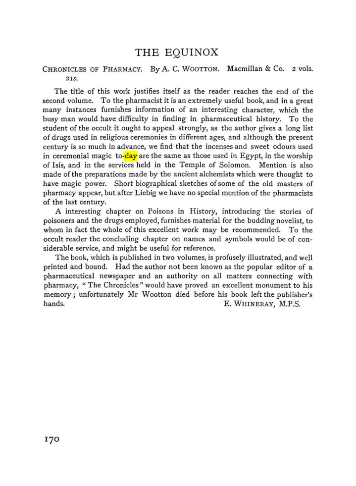 Original scan of The Equinox (Volume I, Number VI), PDF page 178
