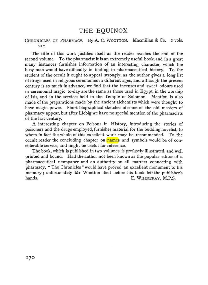Original scan of The Equinox (Volume I, Number VI), PDF page 178