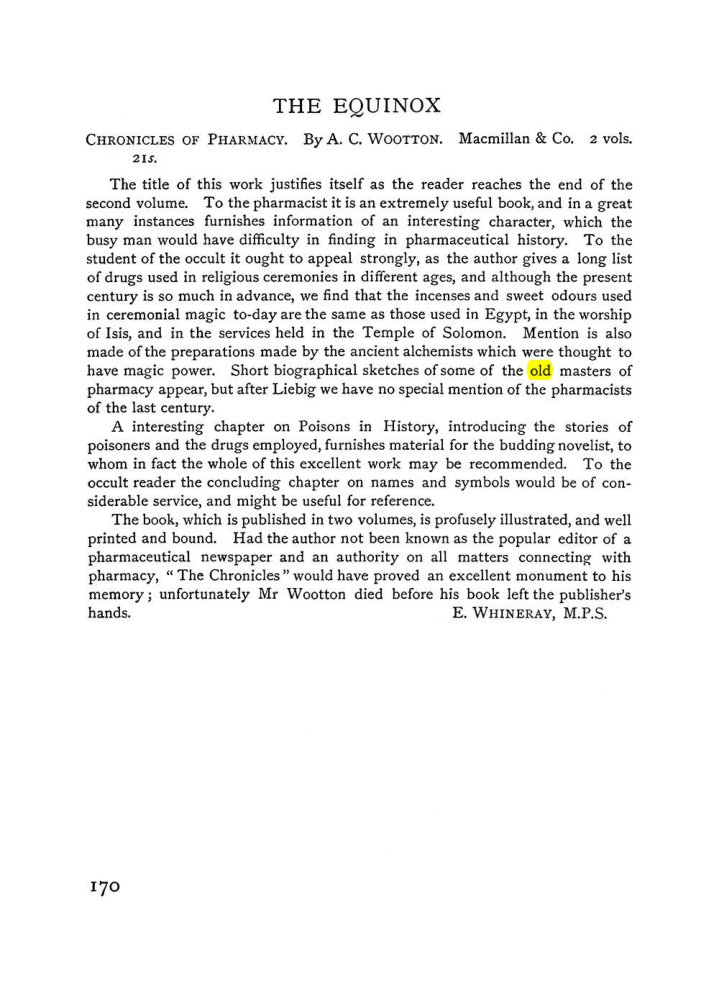 Original scan of The Equinox (Volume I, Number VI), PDF page 178
