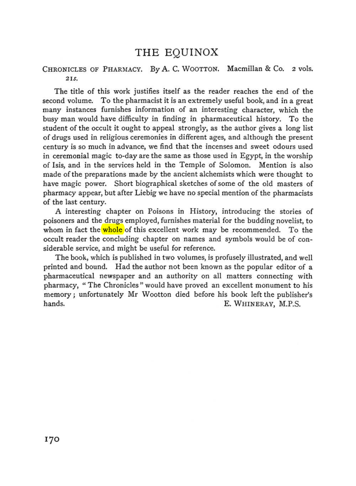 Original scan of The Equinox (Volume I, Number VI), PDF page 178