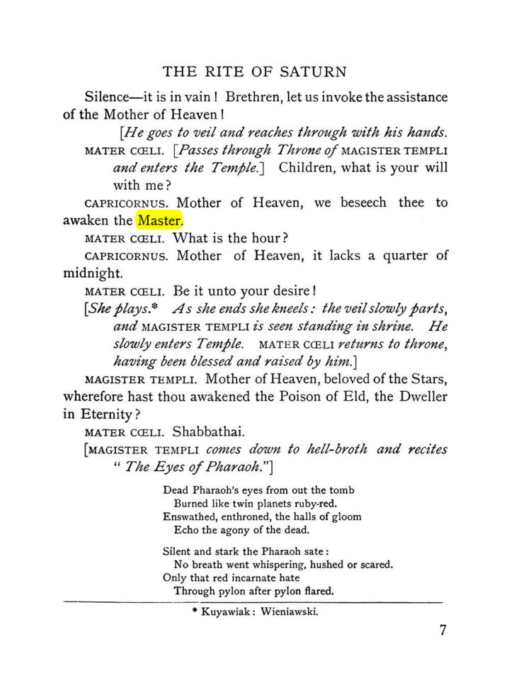 Original scan of The Equinox (Volume I, Number VI), PDF page 189