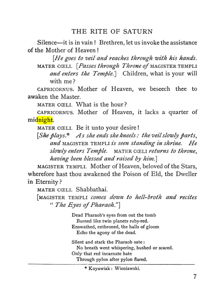 Original scan of The Equinox (Volume I, Number VI), PDF page 189