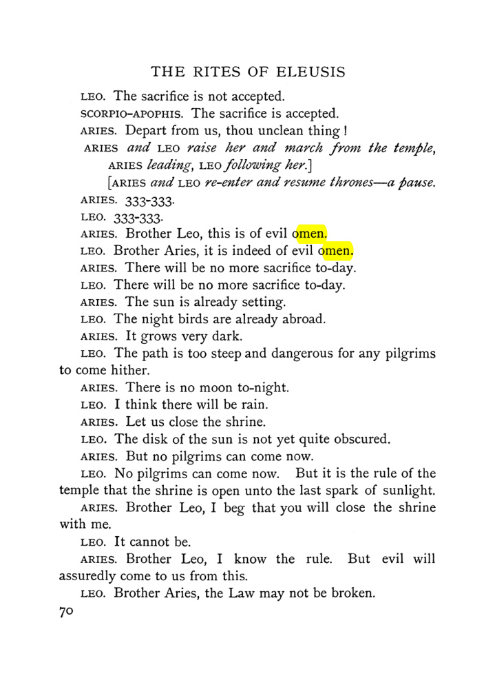 Original scan of The Equinox (Volume I, Number VI), PDF page 248
