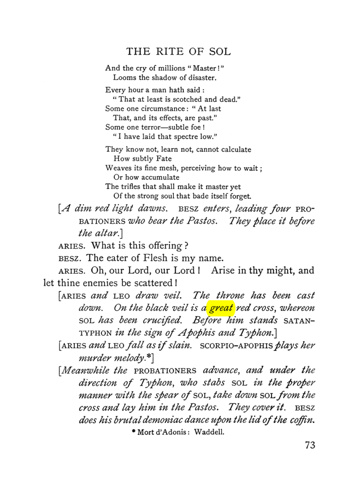 Original scan of The Equinox (Volume I, Number VI), PDF page 251