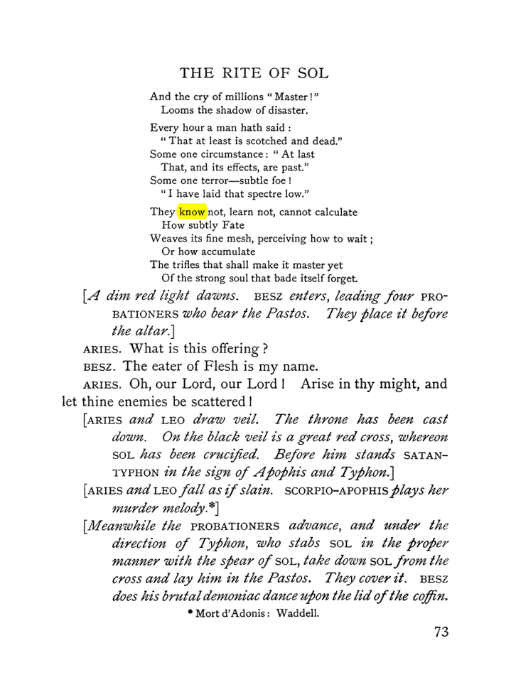 Original scan of The Equinox (Volume I, Number VI), PDF page 251
