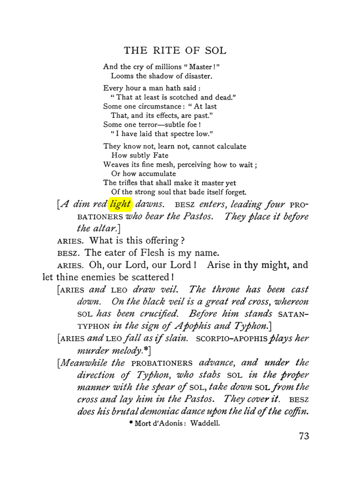 Original scan of The Equinox (Volume I, Number VI), PDF page 251